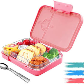WORTHBUY Transparent Glass Lunch Box For Kids Portable Leak Proof