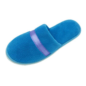 Lightweight Customized color/logo Hotel shoes Reusable Slippers with cotton for women/men for sale
