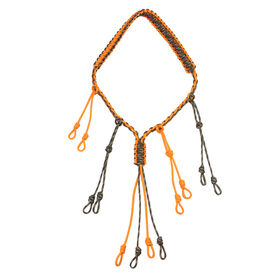 Adjustable Loops & 4 Hoops Premium Grade Hunting Call Lanyard Hand Braided Duck Call Lanyard 550lb