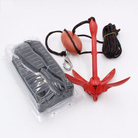 Canoe Kayak Raft Boat Sailboat Portable Complete Grapnel Folding Anchor Kit