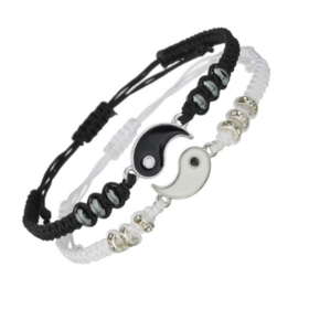 2022 New Hot-sale Yin Yang Taiji Bagua Braided Bracelet With Diamonds Braided Couple Bracelet