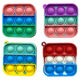 Sensory Fidget Toys Bundle Stress Relief With Fidget Hand Toys Rainbow  colour Push Bubble Cube Unzip Ball Fidget Spinner Magic Bean Toys