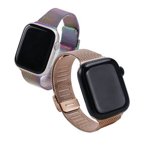 Pulseira de Aço Inoxidável com Absorção Magnética, Bracelete Desportiva Loop para iWatch 7 38 42 44 45 41mm