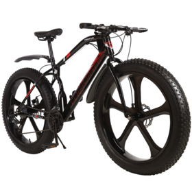 Jeu De Roues VTT 20/26 Pouces 36 Trous Pour Pneus Gras - Frein à Disque, Carbone