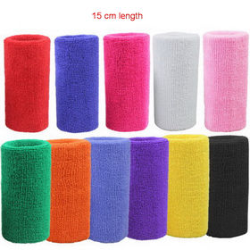 Wrist Sweatband Tennis Sport Wristband Volleyball Gym Yoga Elastic Wrist  Brace Support Sweat Band Towel Bracelet Protector