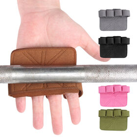 1 Pair Workout Grip Pad Microfiber Faux Leather Wearable Thickened Comfortable