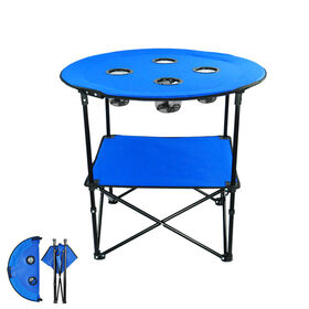 Runder Klapptisch Camping Multifunktions-Campingwagen Selbstfahrer-Tour Set Ultraleicht
