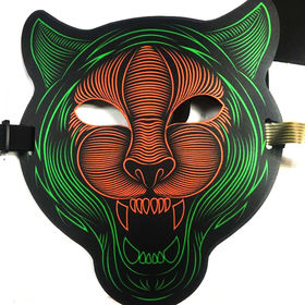 Masque Led Masque de fête d'halloween masques de mascarade néon