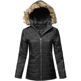 plaid down jacket women's