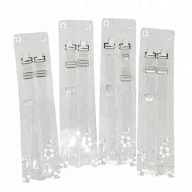 High Quality 10mm Transparent Plastic Bra Strap Clear Adjuster