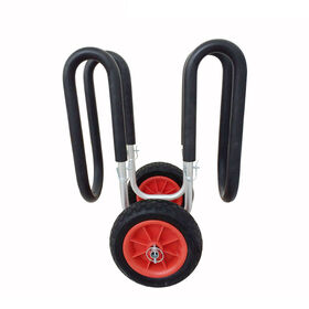 Chariot Double avec Pneus en Caoutchouc Anti-Crevaison Chariot de Transport Double en Aluminium pour Planche de SUP