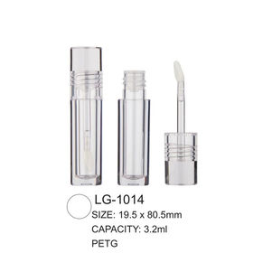 Source DIY logo keychain lip gloss tube empty lipgloss tubes mini gold lip  gloss containers clear plastic tube for cosmetic packaging on m.