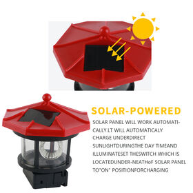 360 Degree Rotating Miniature Garden Light IP44 Waterproof Outdoor Decoration for Lawn and Pond