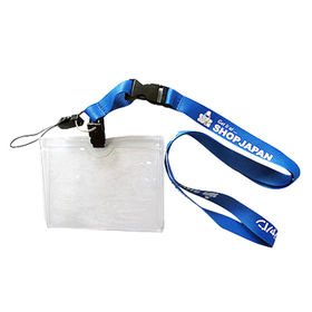 1 x Security Branded Black 90 x 1.5cm Lanyard with Free ID Holder Door Person,