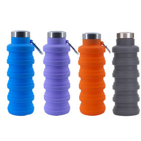 Creative silicone Grenade design folding cup outdoor sports portable water  bottle cycling sports large capacity water bottle - AggPo Wholesale