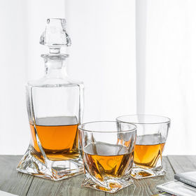 Verre à whisky en cristal de style européen, ensemble de 7 pièces