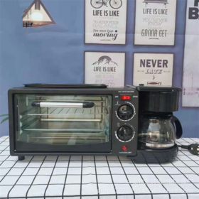 Three in one breakfast makers multifunctional bread, coffee machine, baking and boiling in on