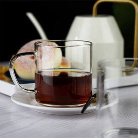 Buy Wholesale China New Glass Mug With Straws For Hot/cold Coffee Tea  Beverage Drinking Etc 350ml,400ml & Breakfast Glass Cup at USD 0.95