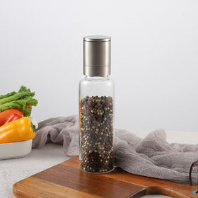 Buy Wholesale China 100ml Hot Selling On  Cheap Small And Mini Salt  And Pepper Spices Grinder With Glass Bottle & Pepper Grinder at USD 2