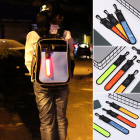 Safety Light LED Running Belt Lights Running Camping Walking Carabiner Hook Strap