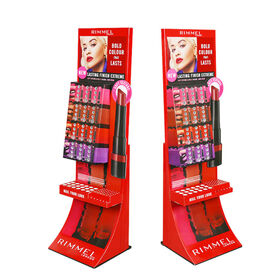 Corrugated PDQ Floor Display Fixture FSDU for Makeup Cosmetics
