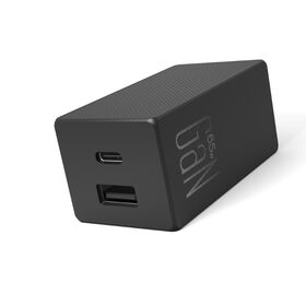CE/FCC-Zertifiziertes 65W GaN-Ladegerät mit US-Stecker, Dual-Port (1A1C), GaN-Wandladegerät mit OCP-Schutz