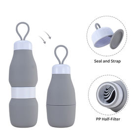 Bubi Bottle The Collapsible, BPA-Free, Eco-Friendly, Silicone Water Bottle