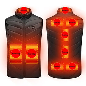  Certificación de seguridad Ropa calefactada para hombre,  chaquetas de calefacción eléctrica USB con 3 niveles de calefacción y 4  zonas de calefacción (color : naranja, tamaño: XL-XL) : Ropa, Zapatos y  Joyería