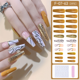 White Purple Halo Dyed Gold Foil Nail Patch for Wearing Nails - China False  Nail Patch and Fingernails price