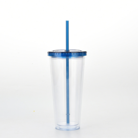 Plastic Reusable Cup Straw  Plastic Coffee Juice Straw Mug