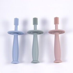 Cepillo de Dientes para Bebé de Silicona Suave para Niños, Cepillo de Dientes Removible para Bebé, Cuidado Dental Oral, Entrenamiento de 360 Grados