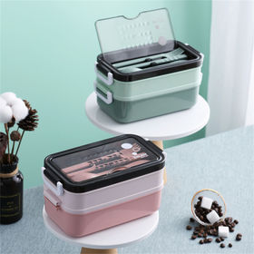 Buy Wholesale China Food Grade Lunch Box Leak Proof Bento Box Food  Containers Microwave Lunch Box & Lunch Box at USD 9.6