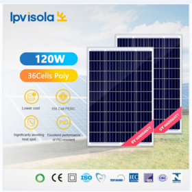 Isola 120W polykristallines Solarmodul OEM - Hocheffiziente Solarmodule im Großhandel