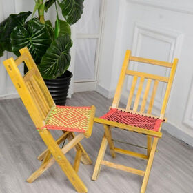 Collapsible Folding Camping Multifunction Chair Folding Stool Multipurpose Bamboo Stool