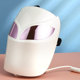 Masque lumineux 7 couleur, masque luminothérapie LED 3d, machine de beauté  électrique soins visage, appareil anti-rides Led 3d