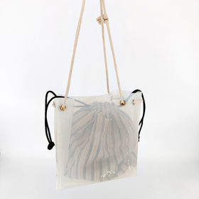AZURAOKEY Bolsos cruzados de PVC transparentes para mujer, bolso de playa  transparente de gelatina de moda