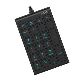 Kompakte, schlanke Kabeltastatur mit Ziffernblock für Büro/Home Desktop/PC/Laptop zum Fabrikpreis