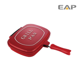 Customized Frying Pan Camping Marble Coating Wok Egg Pot Non-stick Aluminum Alloy Fry Pan
