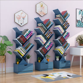 Expositor de libros de 4 lados hecho a medida, estante de exhibición de libros  giratorio de piso de metal, expositor de libros giratorio
