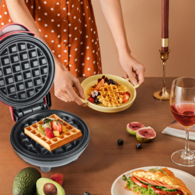 Household bread maker, waffle maker, non-stick pan easy to clean, easy to carry
