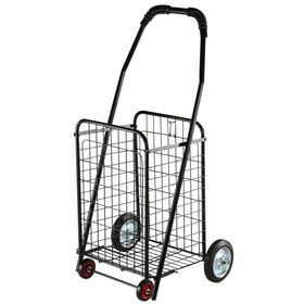 Iron Basket Shopping Cart Factory Household Vegetable Shopping Trolley Portable Folding Cart