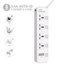 LDNIO SC5415 Multiprise Electrique, Prise Multiple 200cm