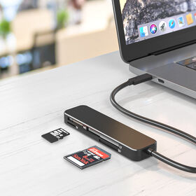 Lector de Tarjetas SD/Micro SD de Alta Velocidad - Adaptador de Tarjeta de Memoria - Lector de Tarjetas USB 3.0 para Windows - Directo de Fábrica