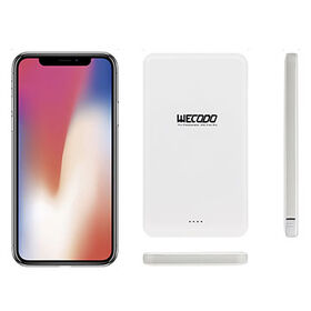 Batterie Externe Ultra Mince de Poche 5000mAh avec Câble Intégré