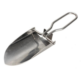 Pelle Pliante Manuelle Portable en Acier Inoxydable Jardin Extérieur Camping Randonnée, Survie - Outil de Terrassement
