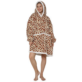 Bulk Buy China Wholesale Women's Christmas Fawn Snow Flannel Hooded Onesie  Pajamas Home Loungewear $10.5 from Texpro Co., Ltd.