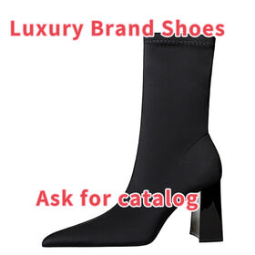 Buy Wholesale China Woman Leather Boots High Quality Designer Boots Brand  Shoe For Gift Wholesale & Shoe at USD 137