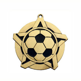 Logo personnalisé Fabricants Vente en gros gagnants Médaille du luxe  Landyard American Sport Médailles de football - Chine Médaille  commémorative et Médaille prix