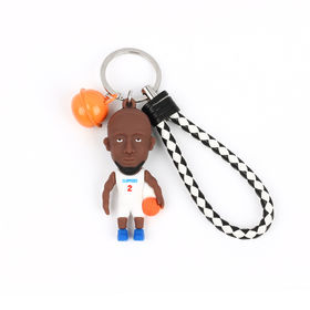 Porte-clés Basketball Orange - Passions Cadeaux
