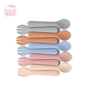 Silicone Fork & Spoon Set - Self Feeding Training Set – Yo Baby Wholesale